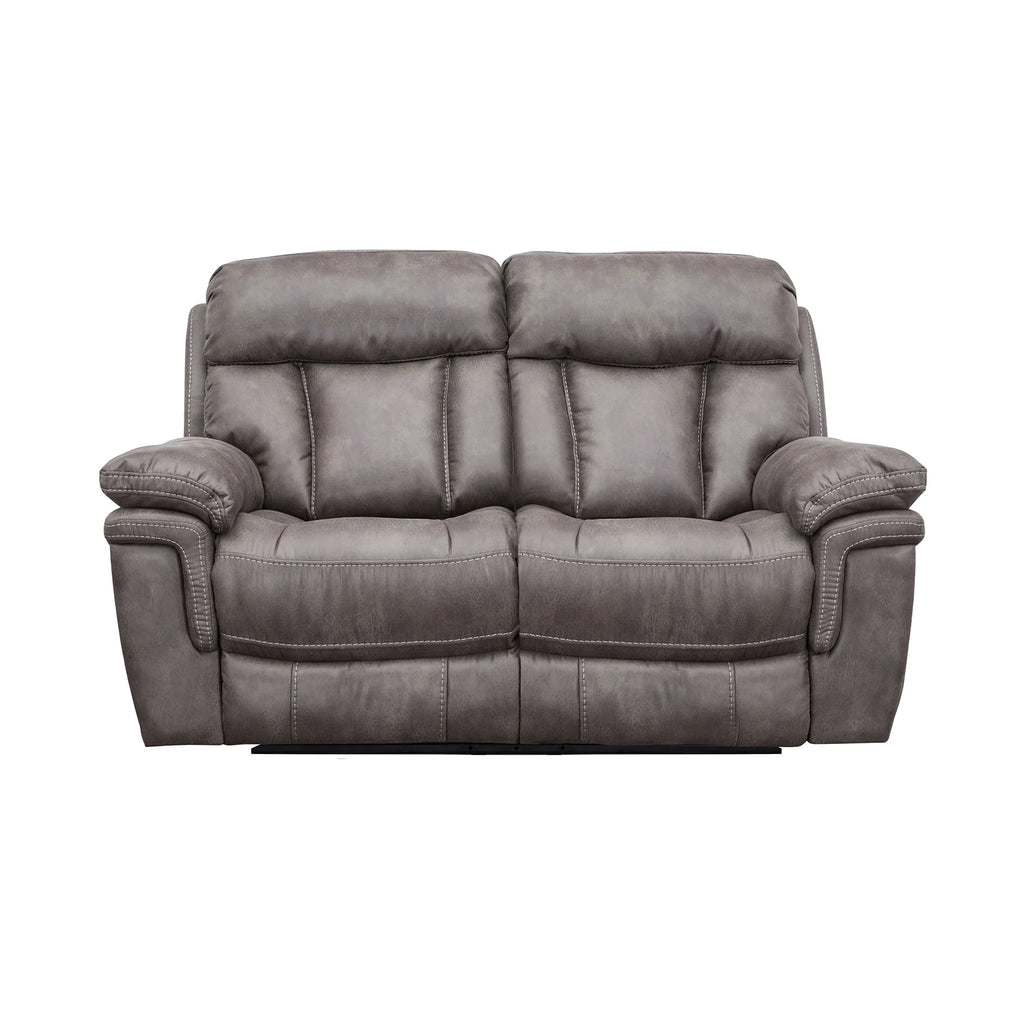 Gunmetal Fabric Power Loveseat Q719263