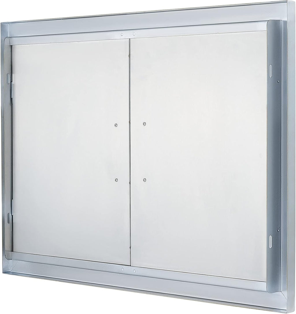 28 W x 19 H Weatherproof 304 Stainless Steel Double Access Door B187076