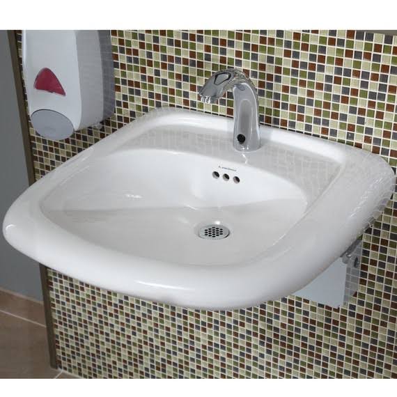 White Bathroom Sink D3629