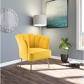 Yellow Velvet Barrel Chair R979