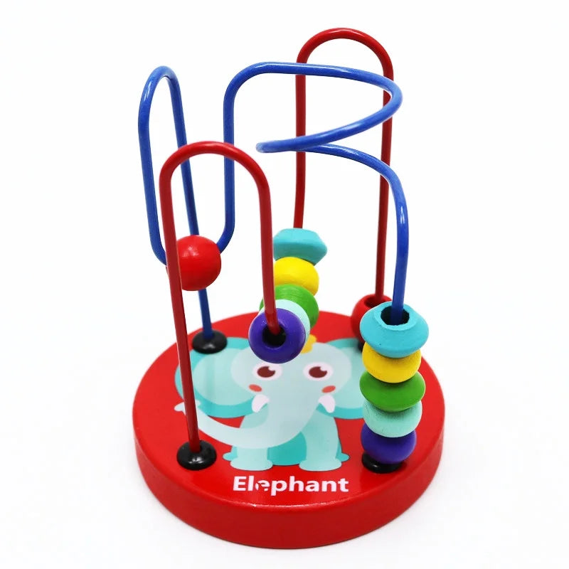 Wooden Colorful Bead Maze Toy A1778