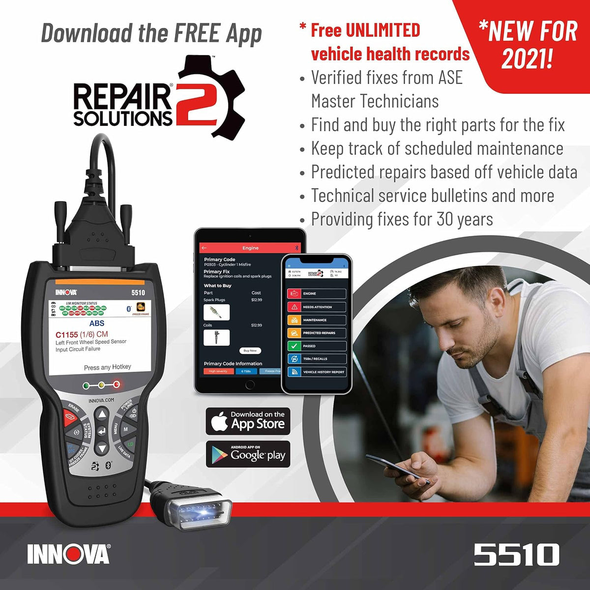 OBD2 Diagnostic Code Scanner K3356