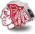 Sterling Silver Enameled Logo Bead S964027
