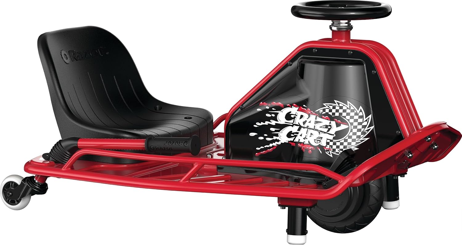 24V Electric Drifting Go Kart, Black/Red V4902