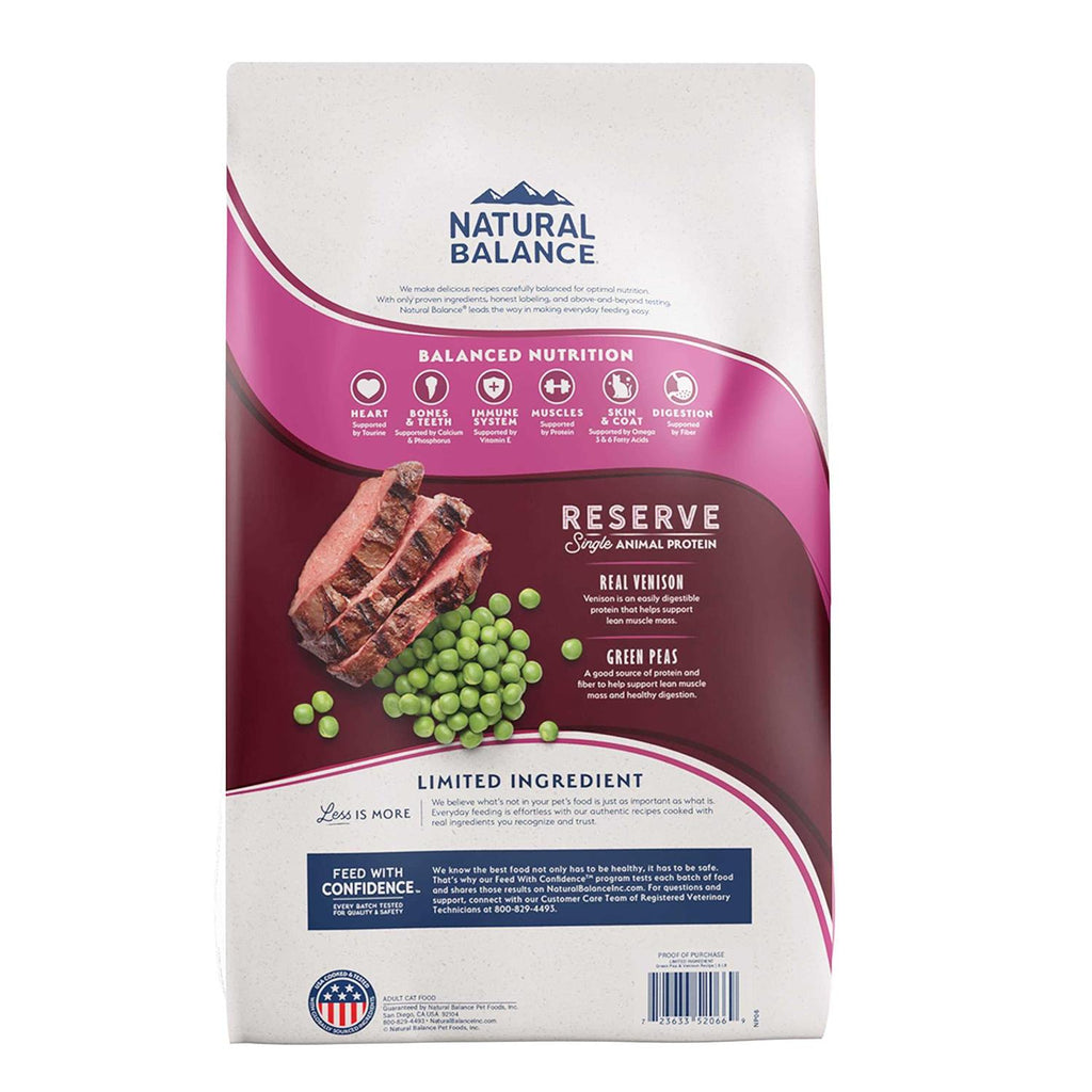Limited Ingredient Grain Free Green Pea & Venison Dry Cat Food I109305