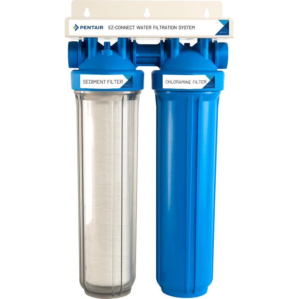 White and Blue Whole House Water Filtration System A8259