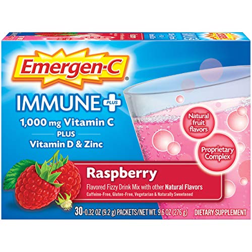 Raspberry Flavor Vitamin C Powder with Vitamin D, Zinc, Antioxidants and Electrolytes - 30 Count E209586