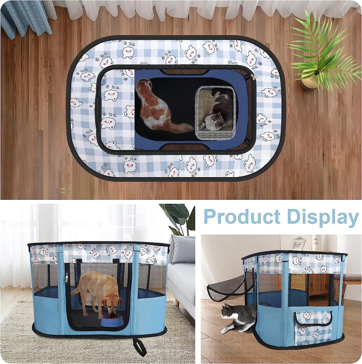 Foldable Dog Playpen Pet Tent B292