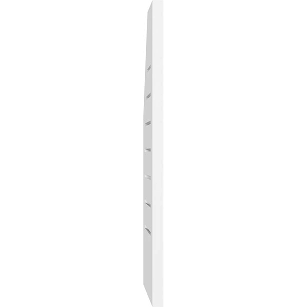 Half Octagon Top Right Surface Mount PVC Gable Vent O23697