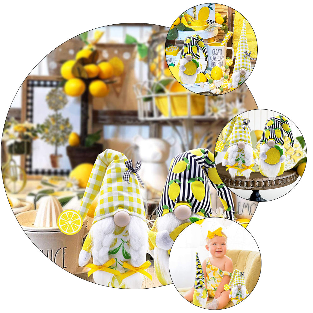 Lemon Faceless Gnome Doll Plush C763