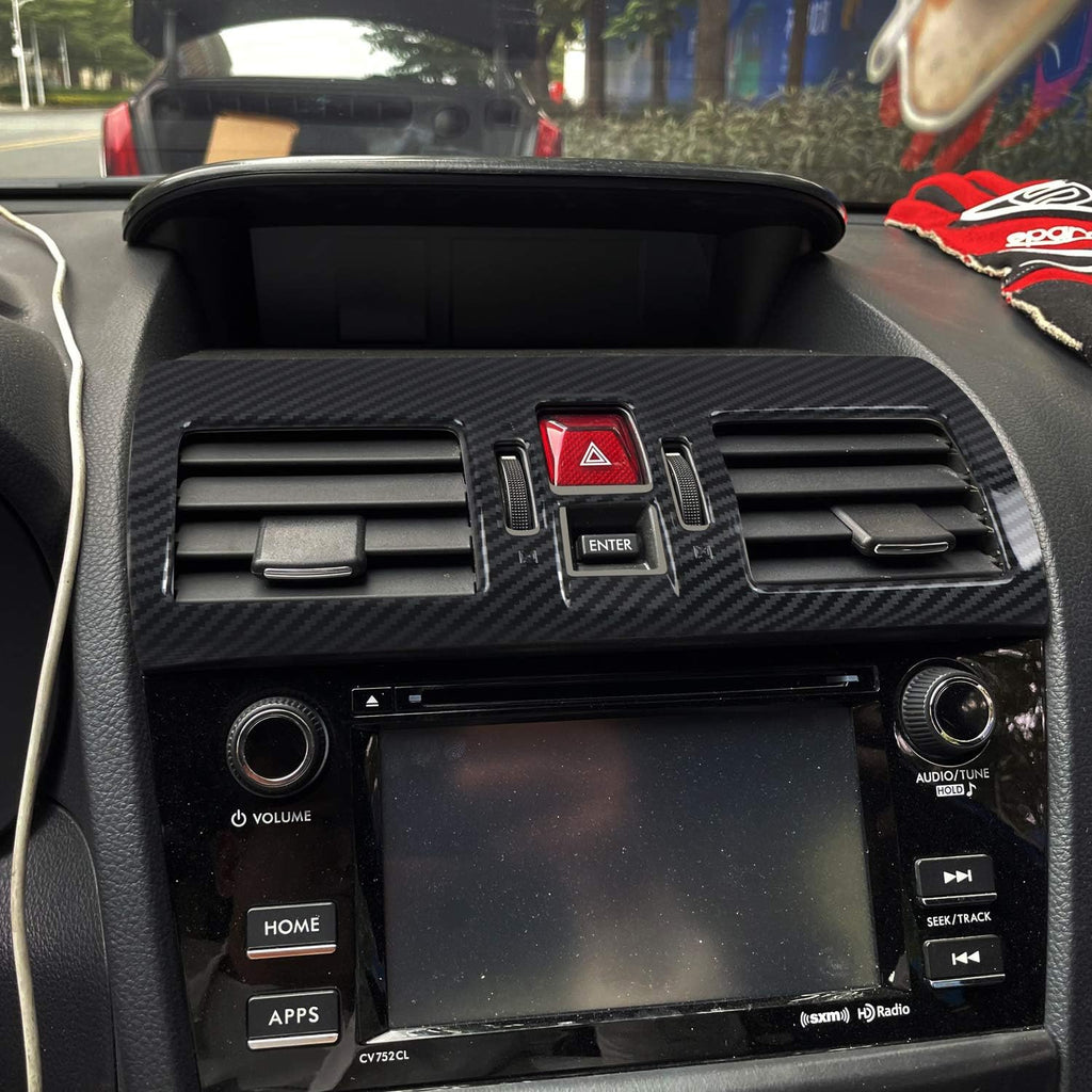 Carbon Fiber Grain Cover Trim Full Kit ABS 26pcs B525