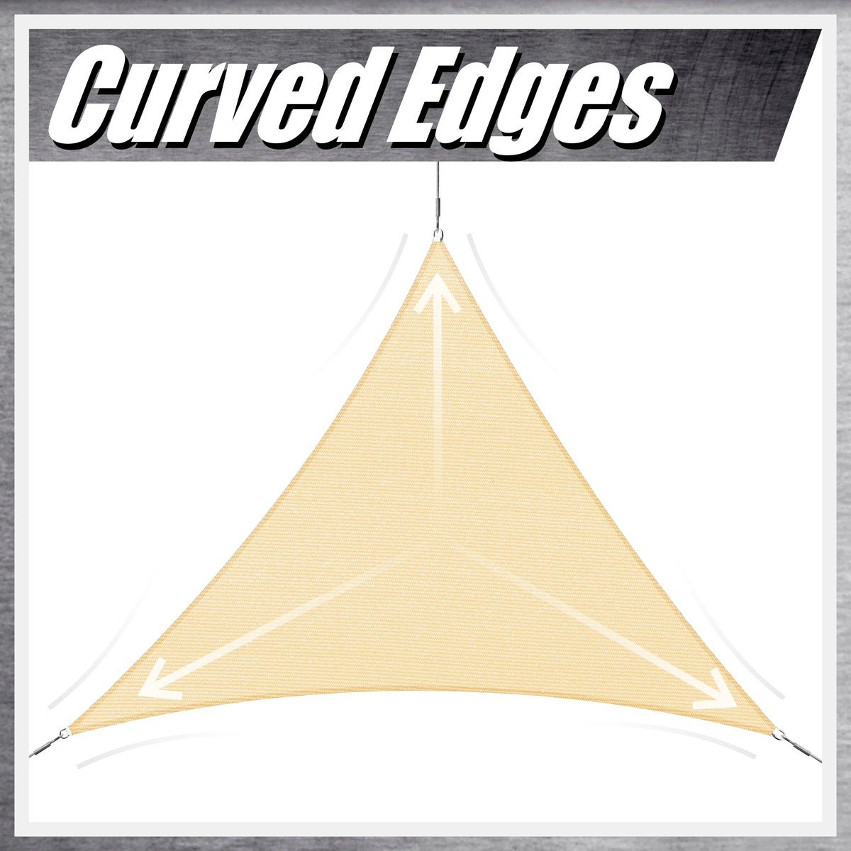 Grey Sun Shade Sail Canopy Awning F429