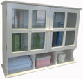 White 31.5x9.6x24-Inch Wall Cabinet H335