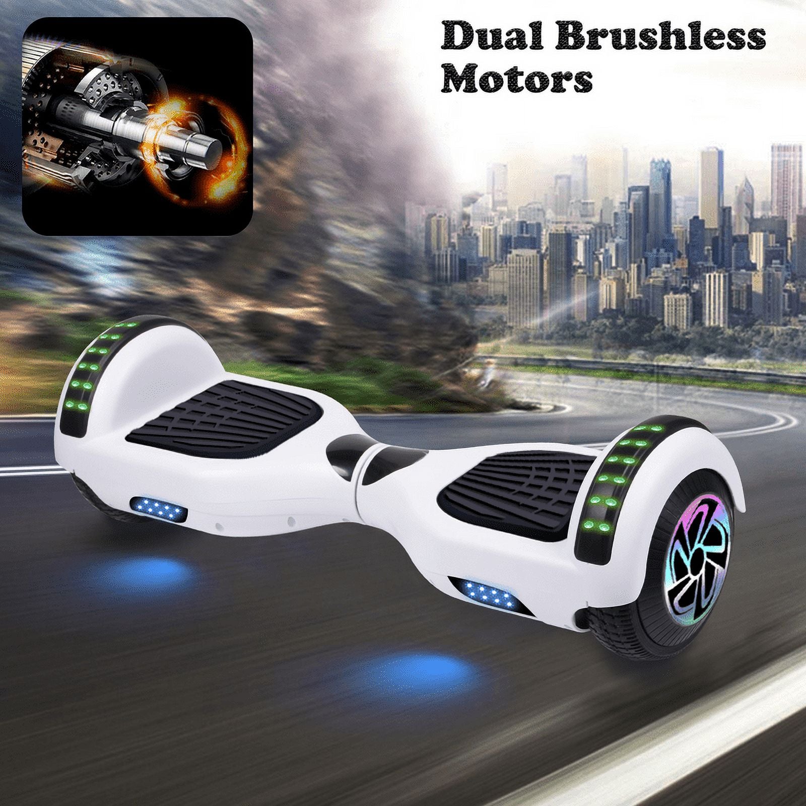 6.5 inch Two Wheel Self Balancing Electric Scooter with Bluetooth Speaker and LED Lights J44474