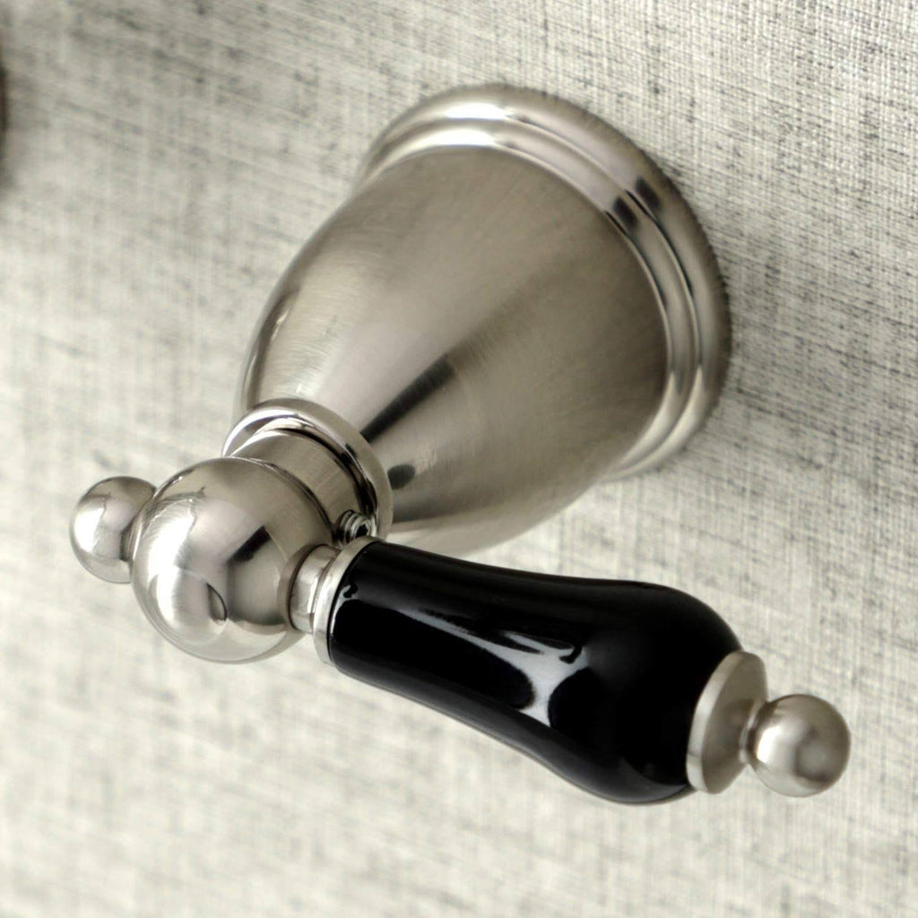 Brushed Nickel Two-Handle Wall Mount Bathroom Faucet O3324