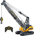 15 Channel Remote Control Crane, 1:14 Scale Battery Powered RC Construction Toy Crane with Heavy Metal Hook K7290
