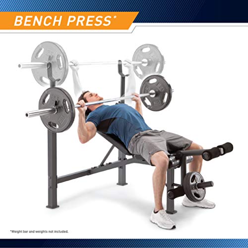 Olympic Weight Bench with Preacher Curl Pad and Leg Developer W2262