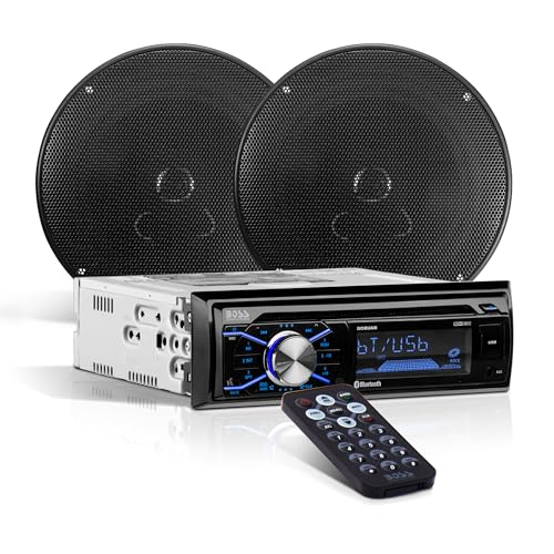 Single Din Bluetooth Car Stereo with 6.5 Inch 2 Way Speakers V3086