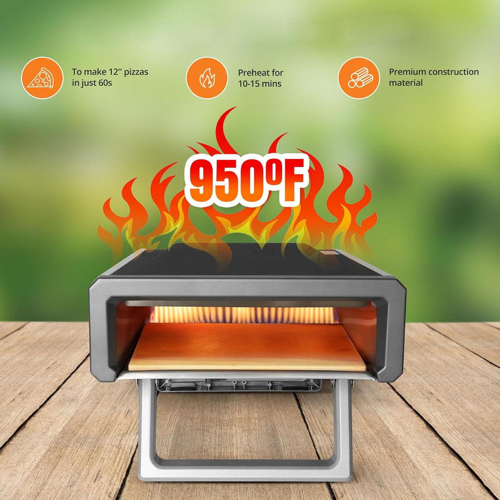 12" Stainless Steel Portable Pizza Oven P136499