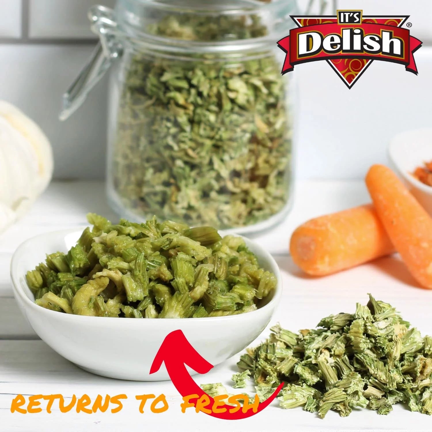 Dried Celery Flakes, 1 Lb (16 Oz) Bulk Bag, Dehydrated Chopped Crosscut Celery Stalk & Leaf F492