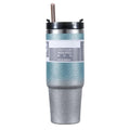 Double Layer Stainless Steel Insulated Mug with Lid, Gradient Color Travel Mug (pink orchid) K82033