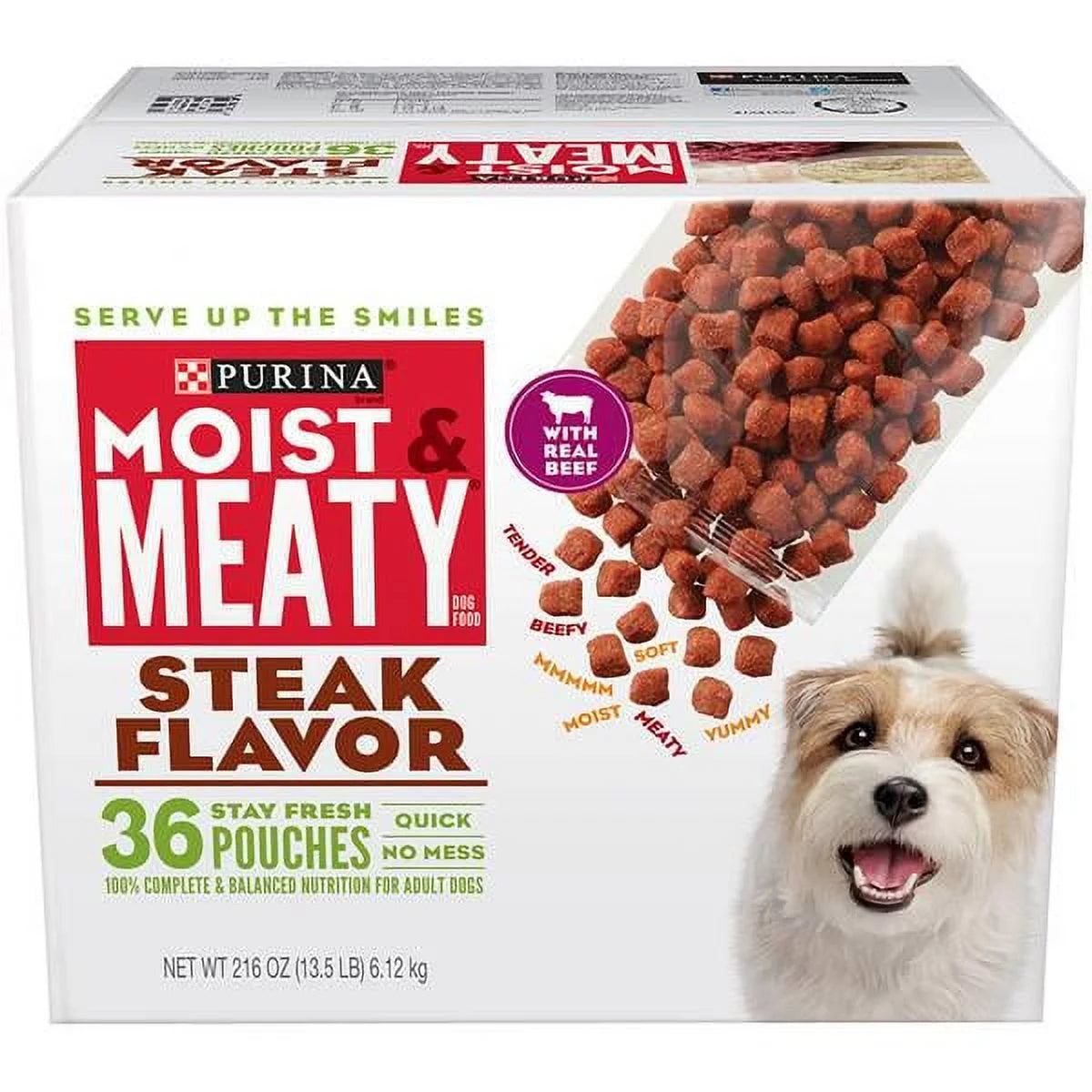 36 Count Burger Steak Flavor Dog Food J7331