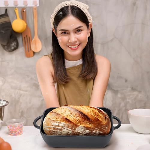 Pre-Seasoned 5.7QT Cast Iron Dutch Oven with Lid H39720