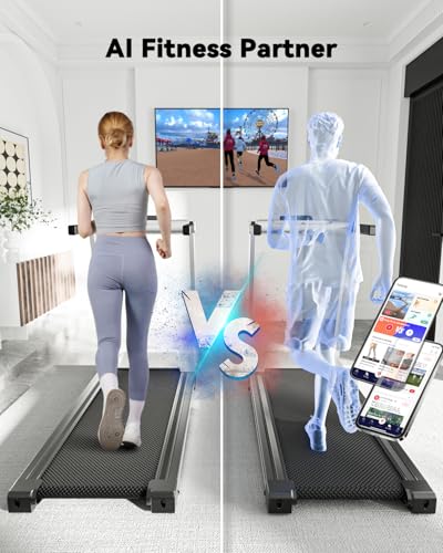 Folding Treadmill with Incline, 3.5HP, 350 LBS Weight Capacity P355