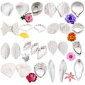 16 Set Stainless Steel Flower Cookie Cutter Set U974155