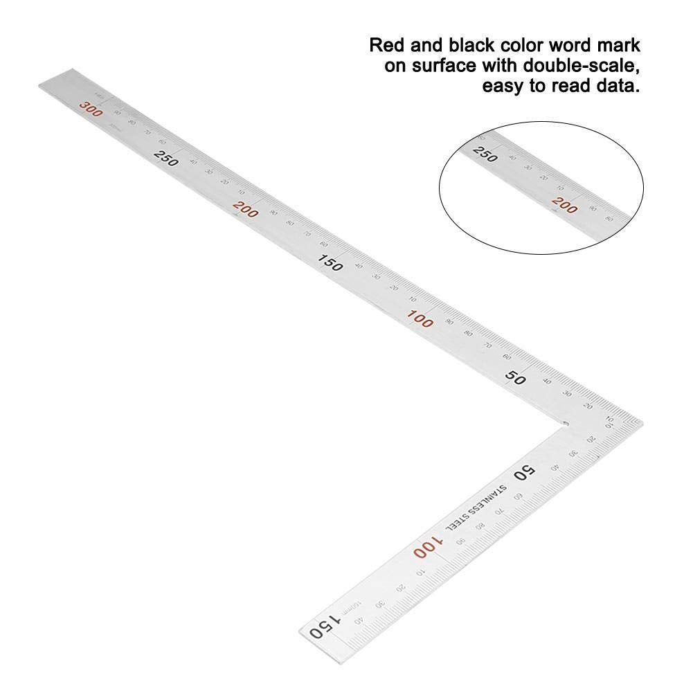L-Shaped Stainless Steel 90 Degree Right Angle Square Ruler Q895