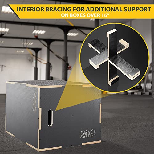 3 in 1 Non-Slip Wood Plyo Box F611