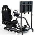 Racing Sim Cockpit with TV Stand & Seat B108