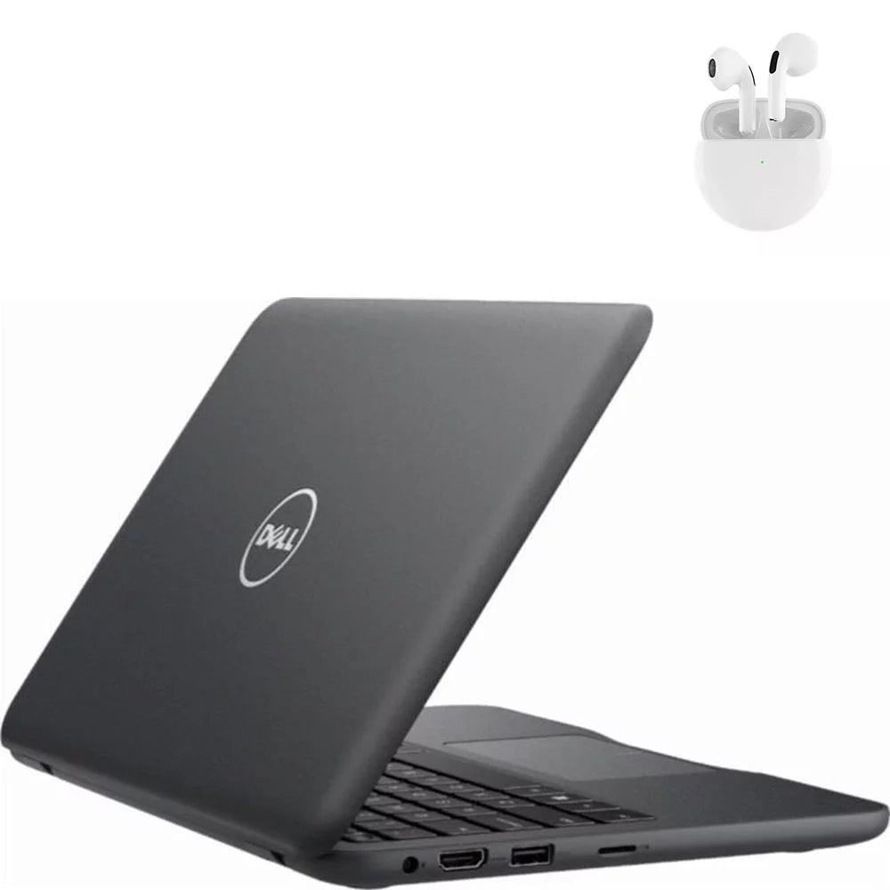 11.6" Laptop Computer Intel CPU 4GB RAM 128GB SSD Wi-Fi Webcam with Wireless Earbuds Windows 10 PC K772181