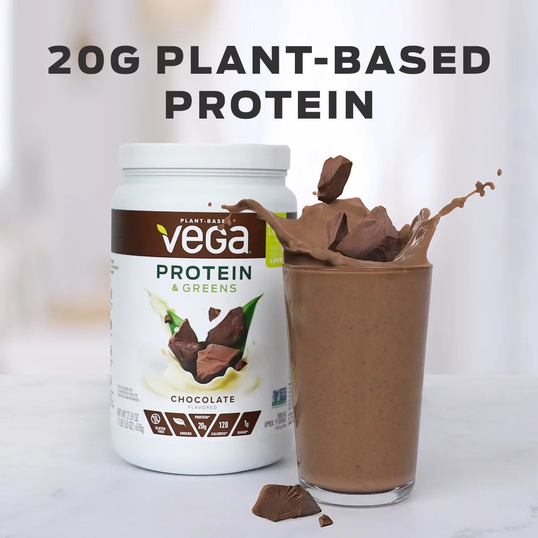 Salted Caramel Plant Protein & Greens Powder, 20g Protein, 1.1 Lb K393370