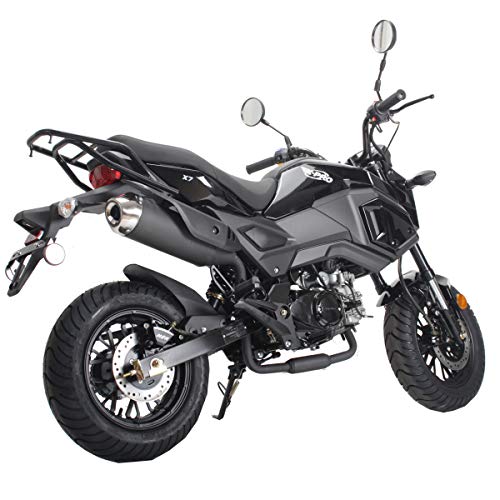 125cc Gas Motorcycle Dirt Bike Street Bike Black K912