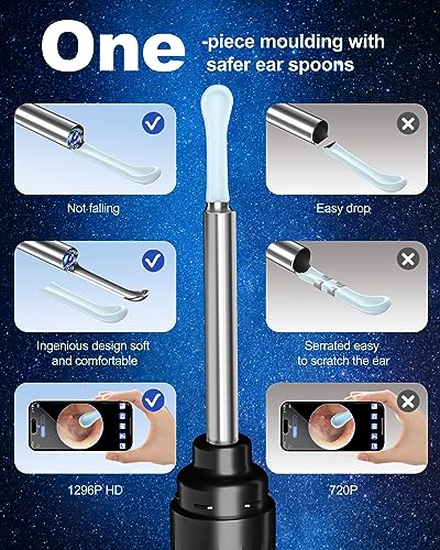 Ear Wax Removal Tool Camera with 6 LED Lights and 6 Ear Picks G936