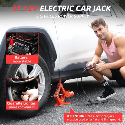 3T 12V Electric Car Jack V696