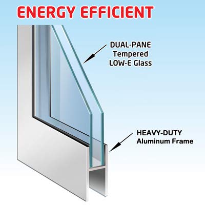 Large Electronic Dog Door for Patio Doors N7926