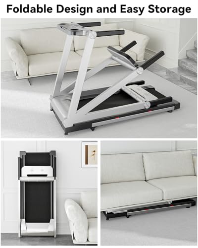 Folding Treadmill with Incline, 3.5HP, 350 LBS Weight Capacity P355