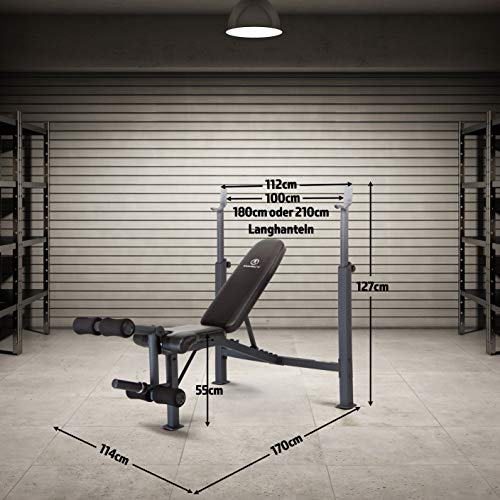Olympic Weight Bench with Preacher Curl Pad and Leg Developer W2262
