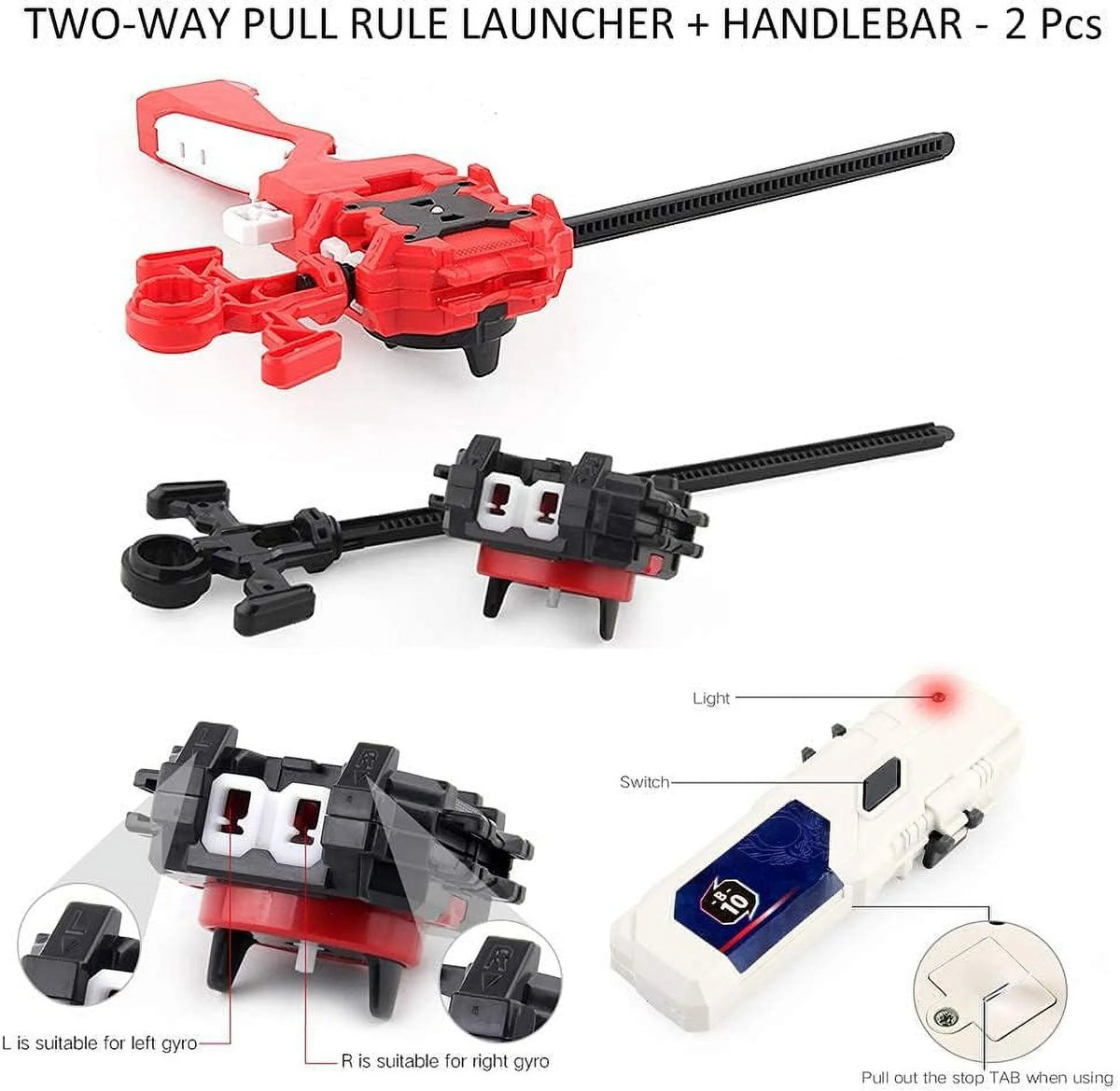 12 Pieces Bey Battling Top Blade Burst Gyro Toys with 4D Launcher Grip F170916