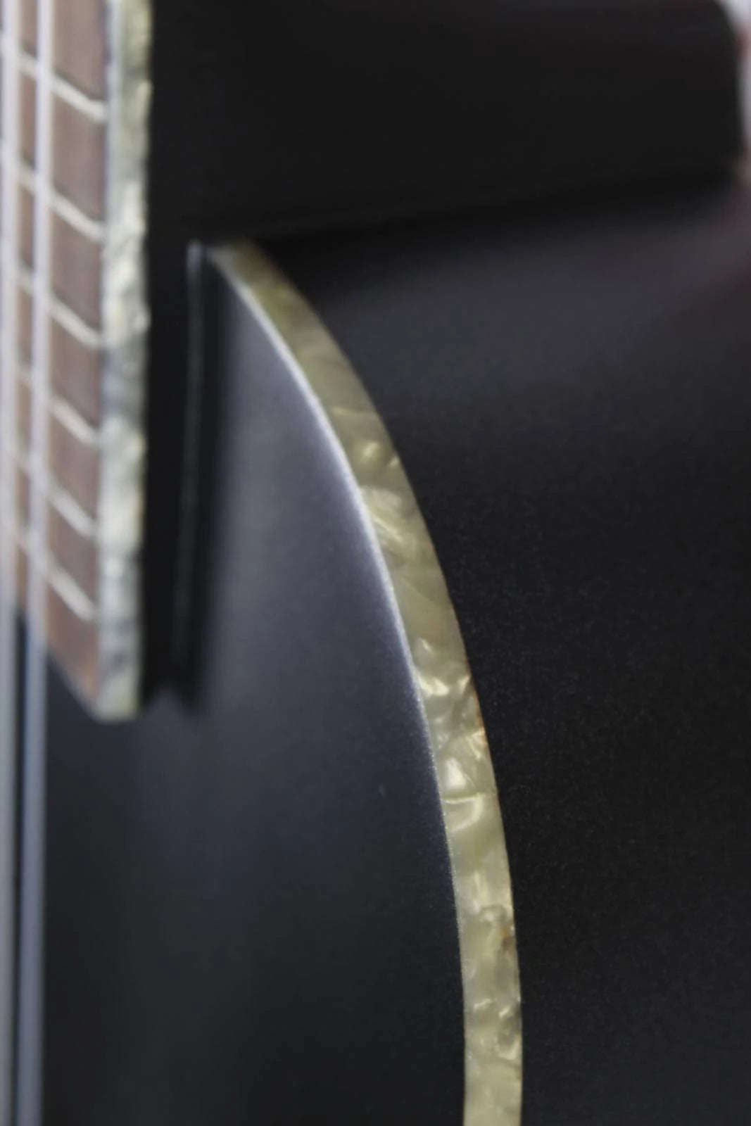 Metallic Black Archtop Tenor Ukulele W9664