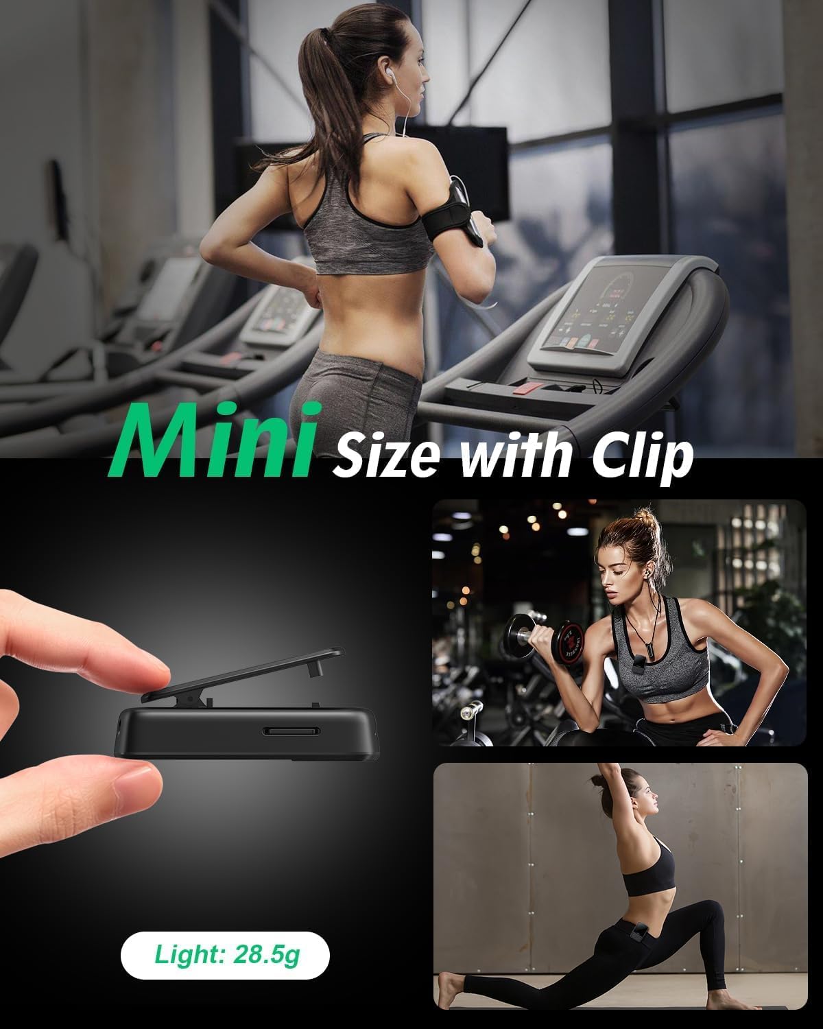 32GB Mini Bluetooth MP3 Player with FM Radio Z138