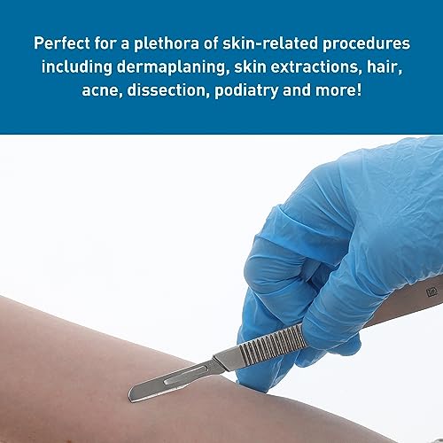 100 PCS Carbon Steel Dermaplaning Blades A2226