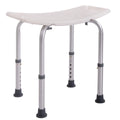 White 6 Adjustable Height Bath Shower Chair C52000