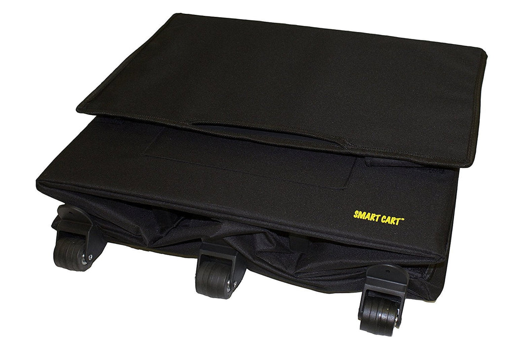 Black Rolling Collapsible Basket Cart V481