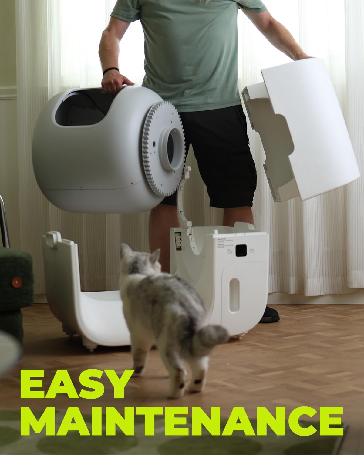 Automatic Self Cleaning Cat Litter Box with Trash Bags Q2421