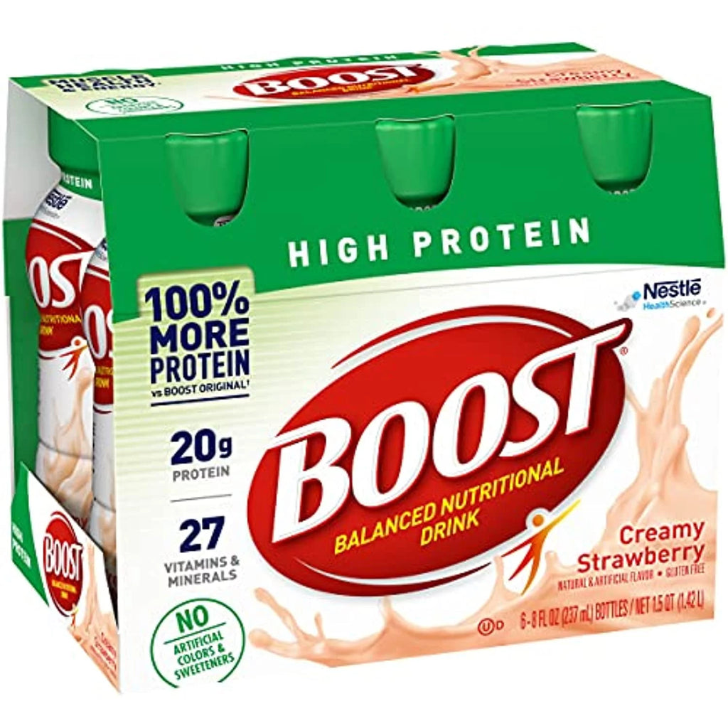 Creamy Strawberry 8 Fl Oz Bottles 6 Ct Pack Of 2 Nutritional Drink E244