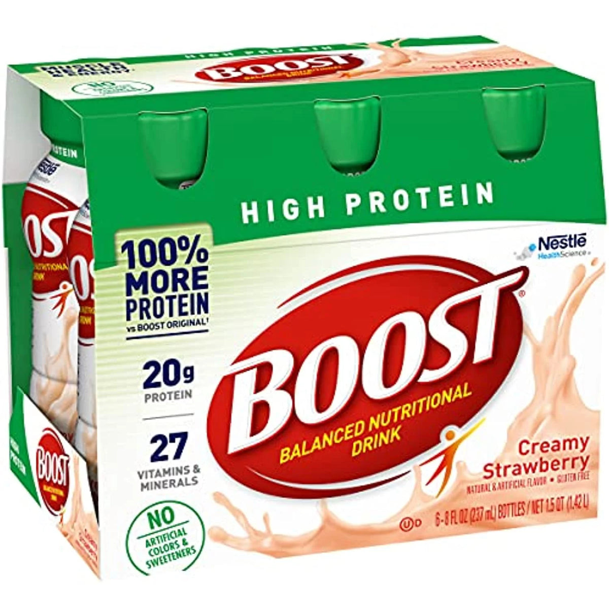 Creamy Strawberry 8 Fl Oz Bottles 6 Ct Pack Of 2 Nutritional Drink E244
