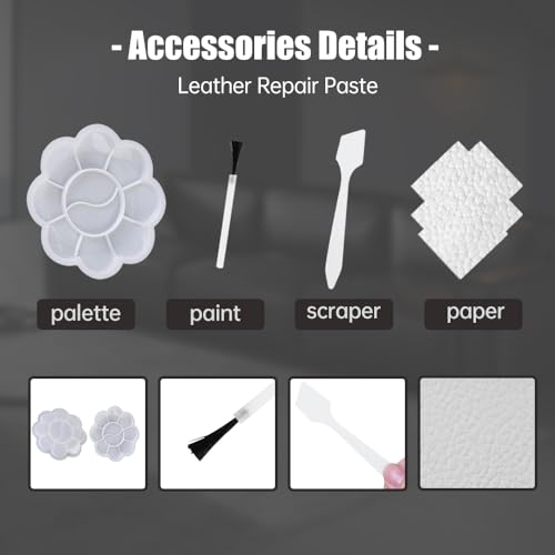 White 2pcs Leather Repair Kit J8298